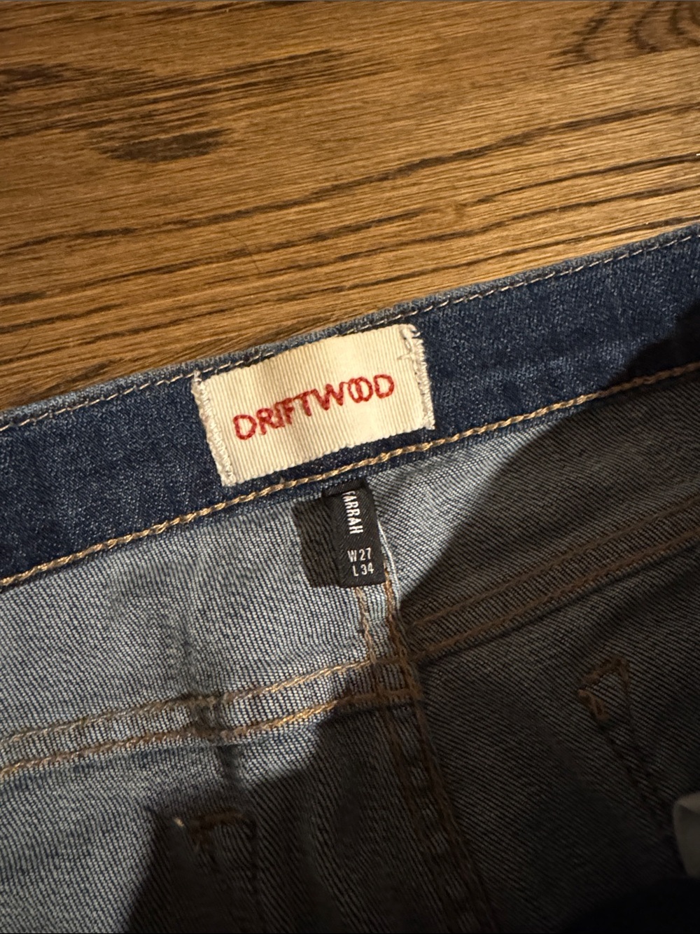 Women’s Blue Embroidered Flare Driftwood Farrah Jeans - Floral Detail - Picture 3 of 5